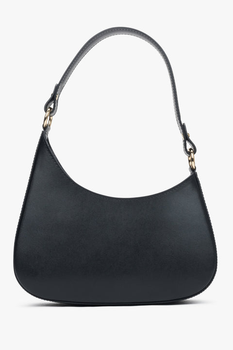 Women's Black Shoulder Bag made of Italian Genuine Leather Estro ER00116374.