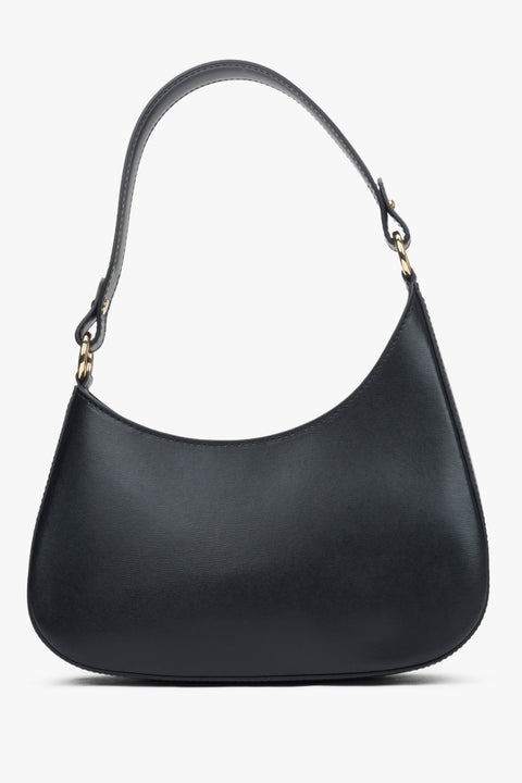 Women's Black Shoulder Bag Crafted from Italian Genuine Leather.