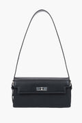Women's Black Leather Shoulder Bag Estro ER00119887.