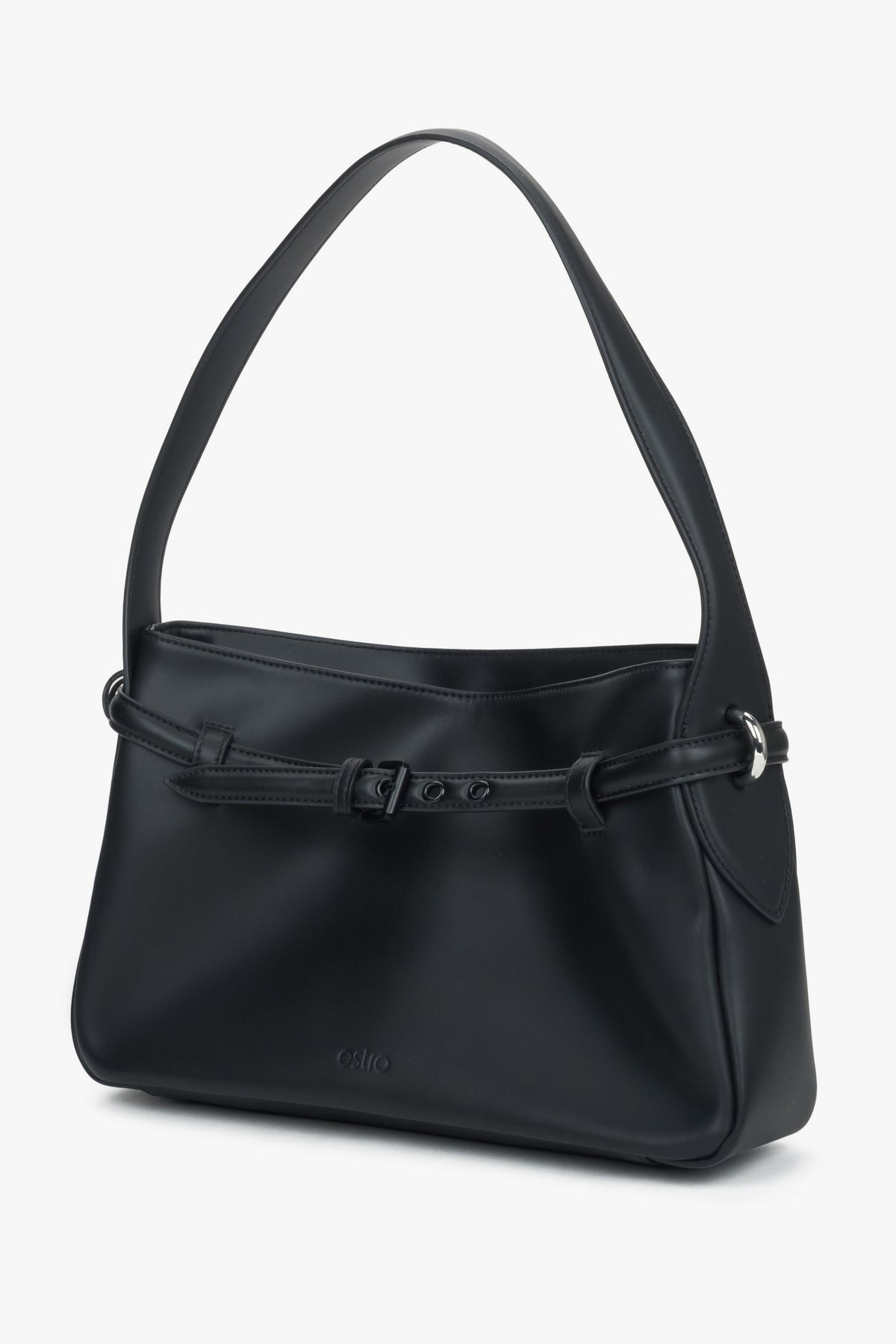 Compact yet functional design with a secure zip closure and refined finish.
