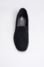Women’s Black Loafers made of Soft Genuine Velour Estro ER00118002.