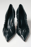 Women's Black Pointed-Toe Pumps in Premium Italian Leather Guglielmo Rotta ER00119711.