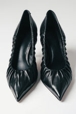 Women's Black Pointed-Toe Pumps in Premium Italian Leather Guglielmo Rotta ER00119711.