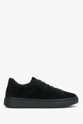 Women's Black Premium Italian Genuine Velour Sneakers Estro ER00120353.