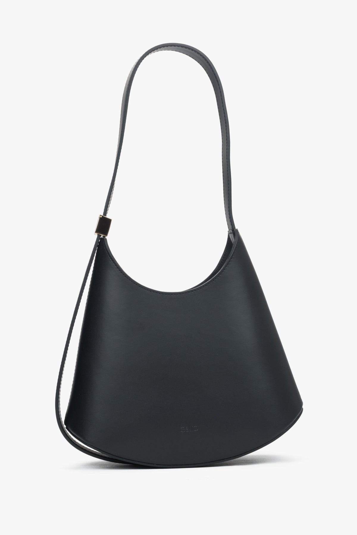 Women's Black Shoulder Bag made of Premium Italian Genuine Leather Estro ER00118650.