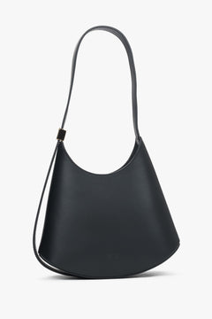 Women's Black Shoulder Bag made of Premium Italian Genuine Leather Estro ER00118650.