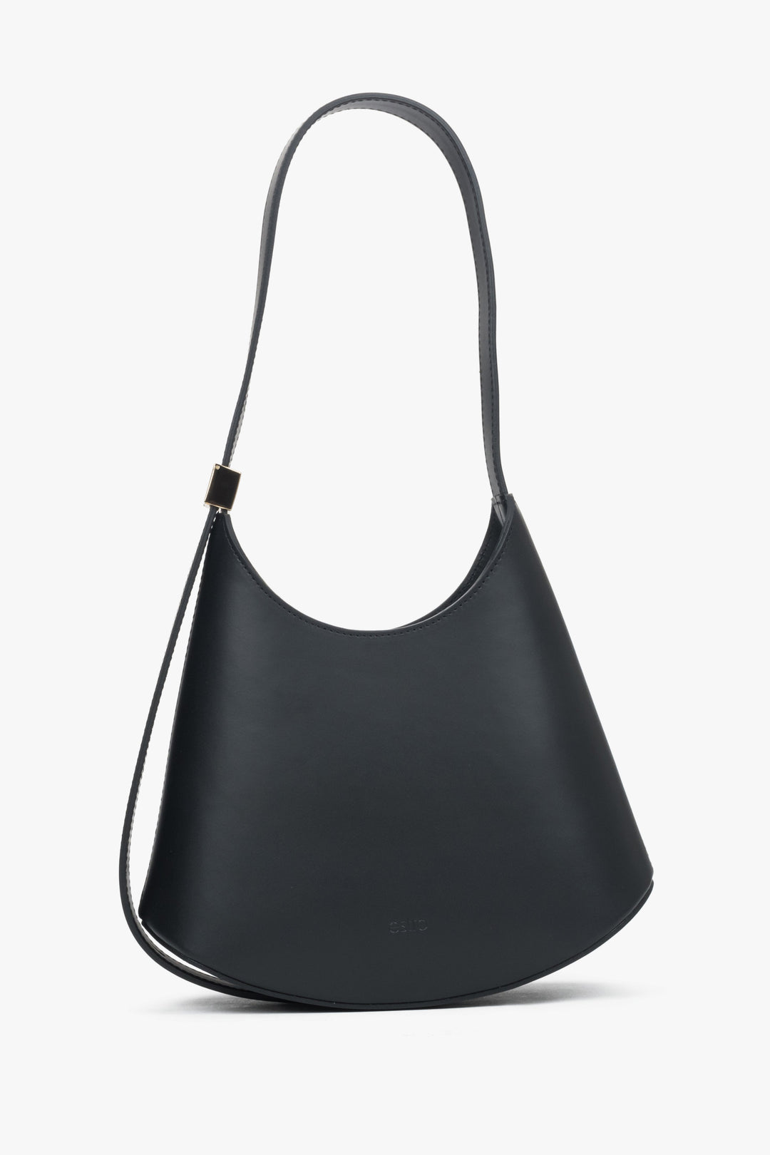 Women's Black Shoulder Bag made of Premium Italian Genuine Leather Estro ER00118650.