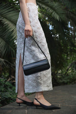 Women's Black Slingback Pumps made of Soft Textiles Estro ER00117208.