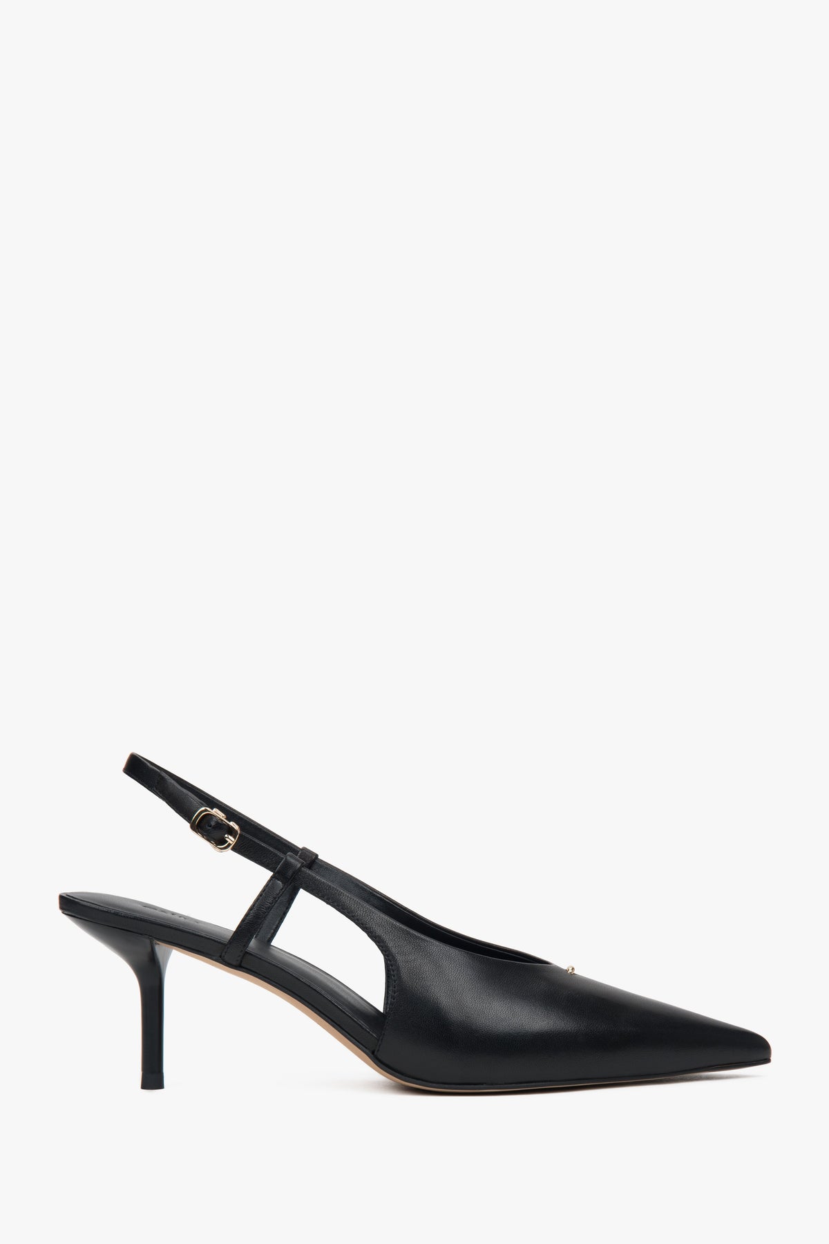 Women’s Black Slingback Pumps with a Stable Stiletto Heel Estro ER00116919.