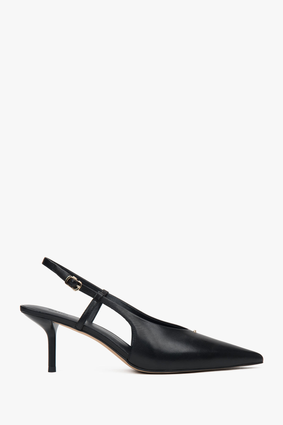 Women’s Black Slingback Pumps with a Stable Stiletto Heel Estro ER00116919.