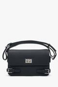 Women’s Small Black Leather Shoulder Bag Estro ER00118342.