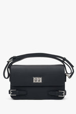 Women’s Small Black Leather Shoulder Bag Estro ER00118342.