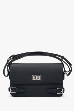 Women’s Small Black Leather Shoulder Bag Estro ER00118342.