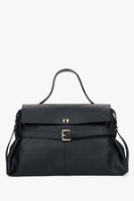 Women's Black Tote Bag made of Premium Italian Genuine Leather Estro ER00118553.