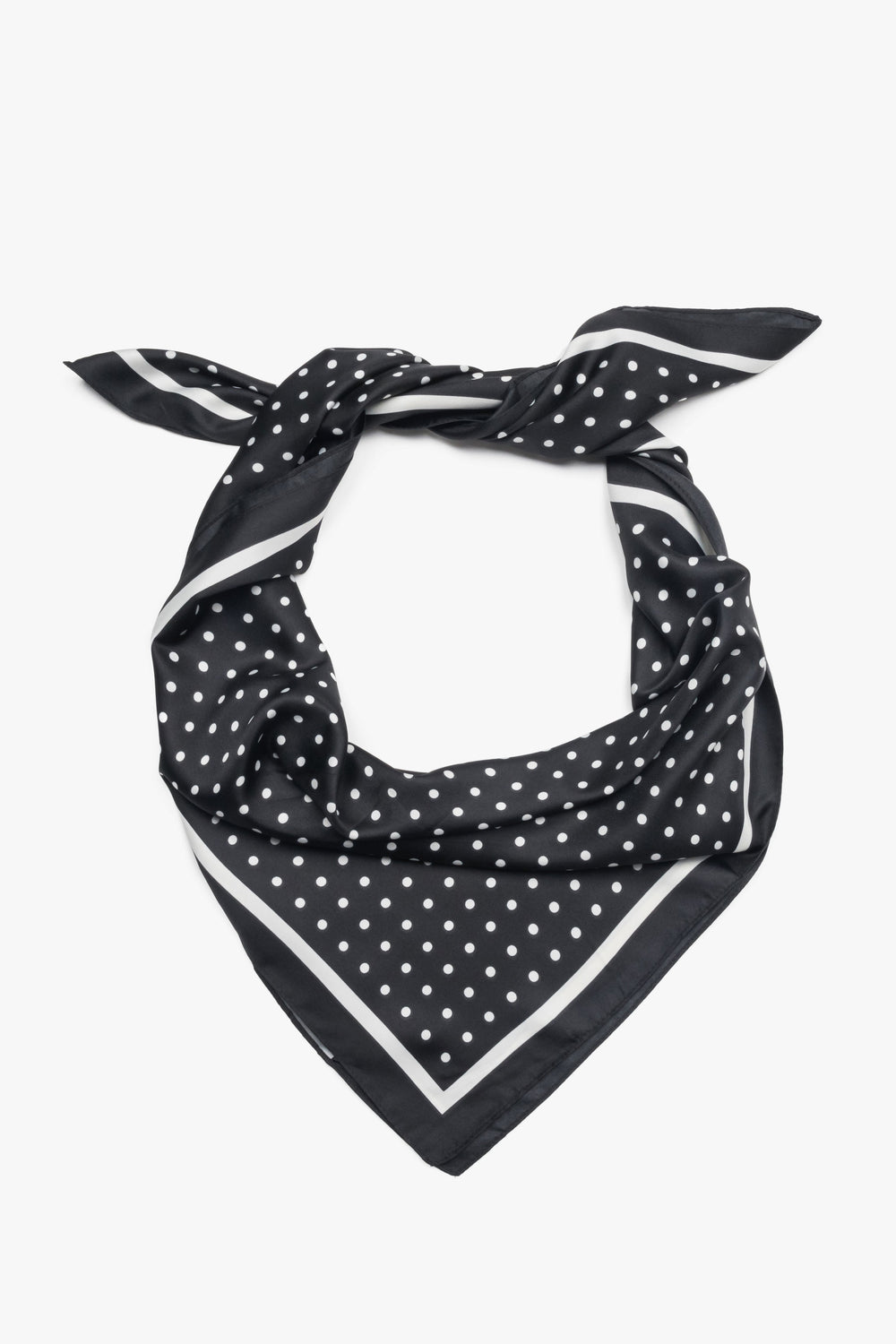 Women's Black & White Polka Dot Neckerchief Estro ER00118510.