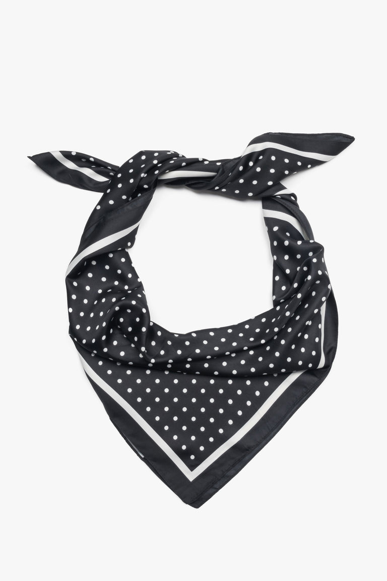 Women's Black & White Polka Dot Neckerchief Estro ER00118510.