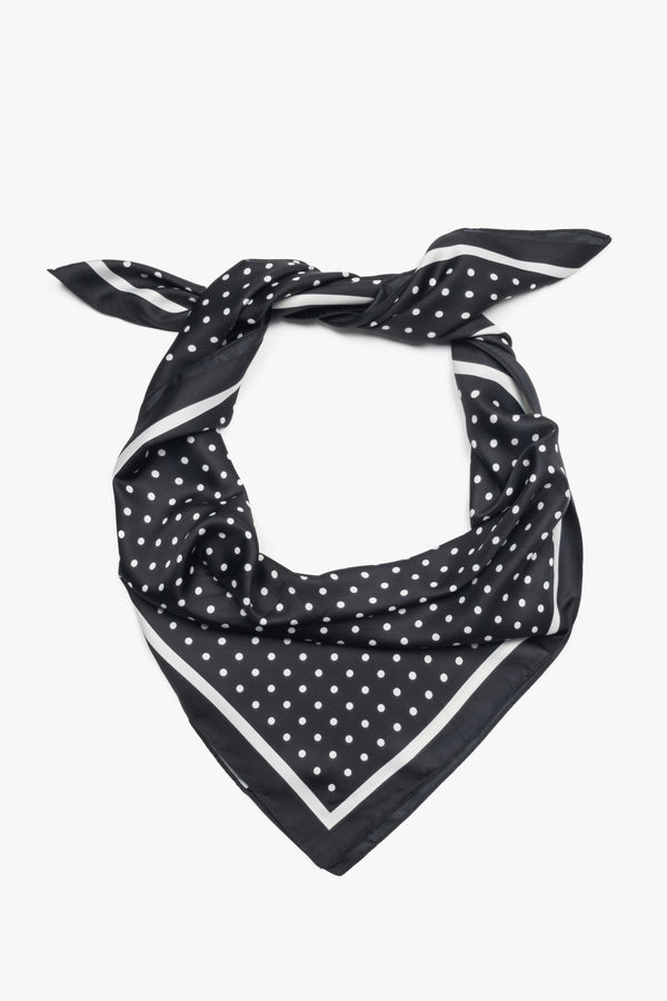 Women's Black & White Polka Dot Neckerchief Estro ER00118510.