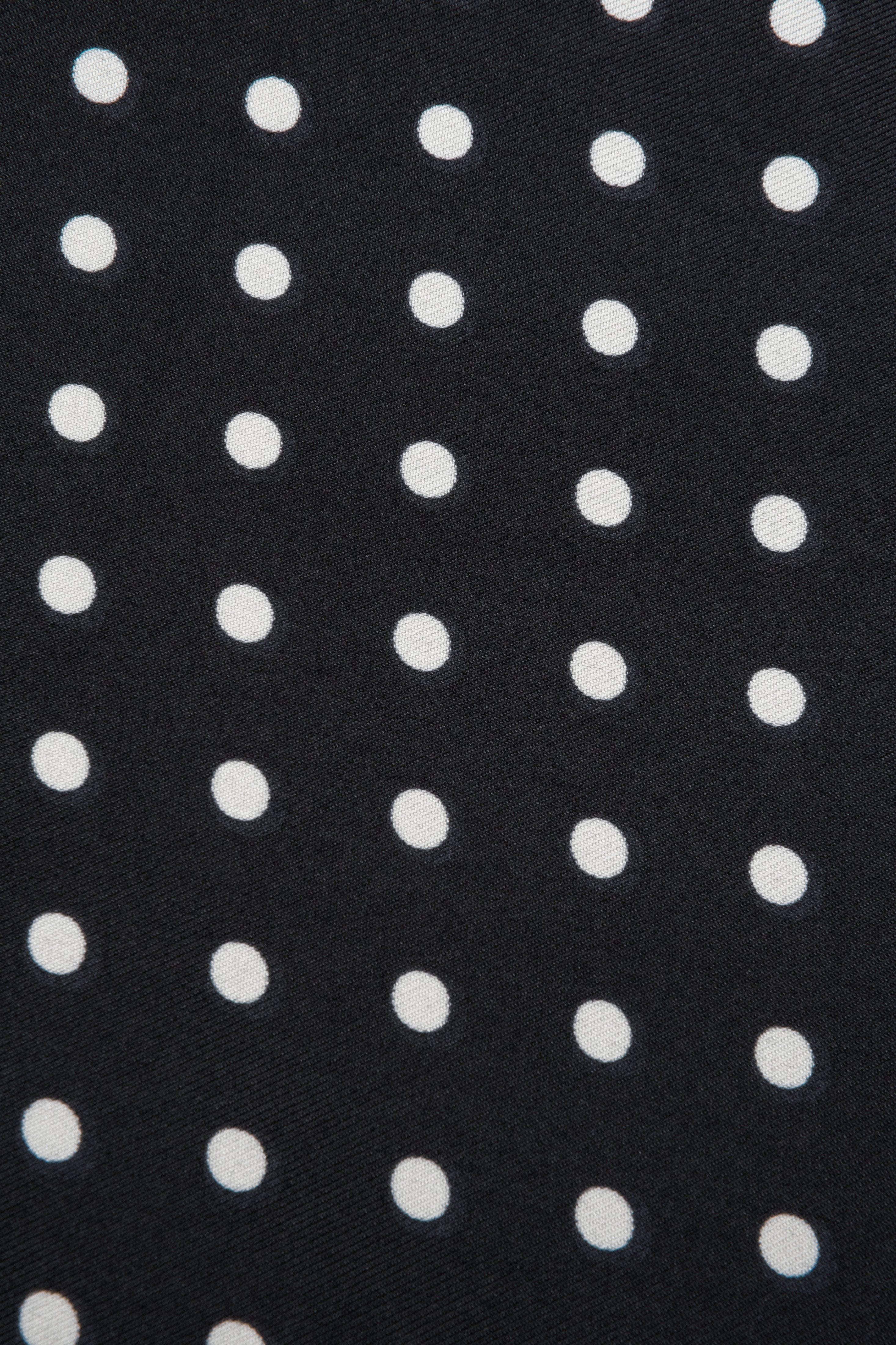 Black and white women’s neckerchief with polka dots Estro.
