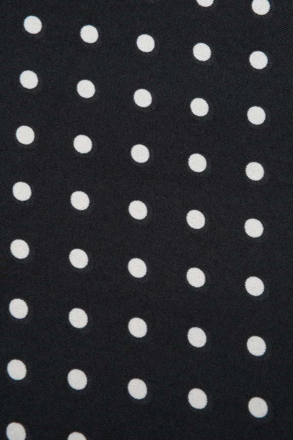 Black and white women’s neckerchief with polka dots Estro.