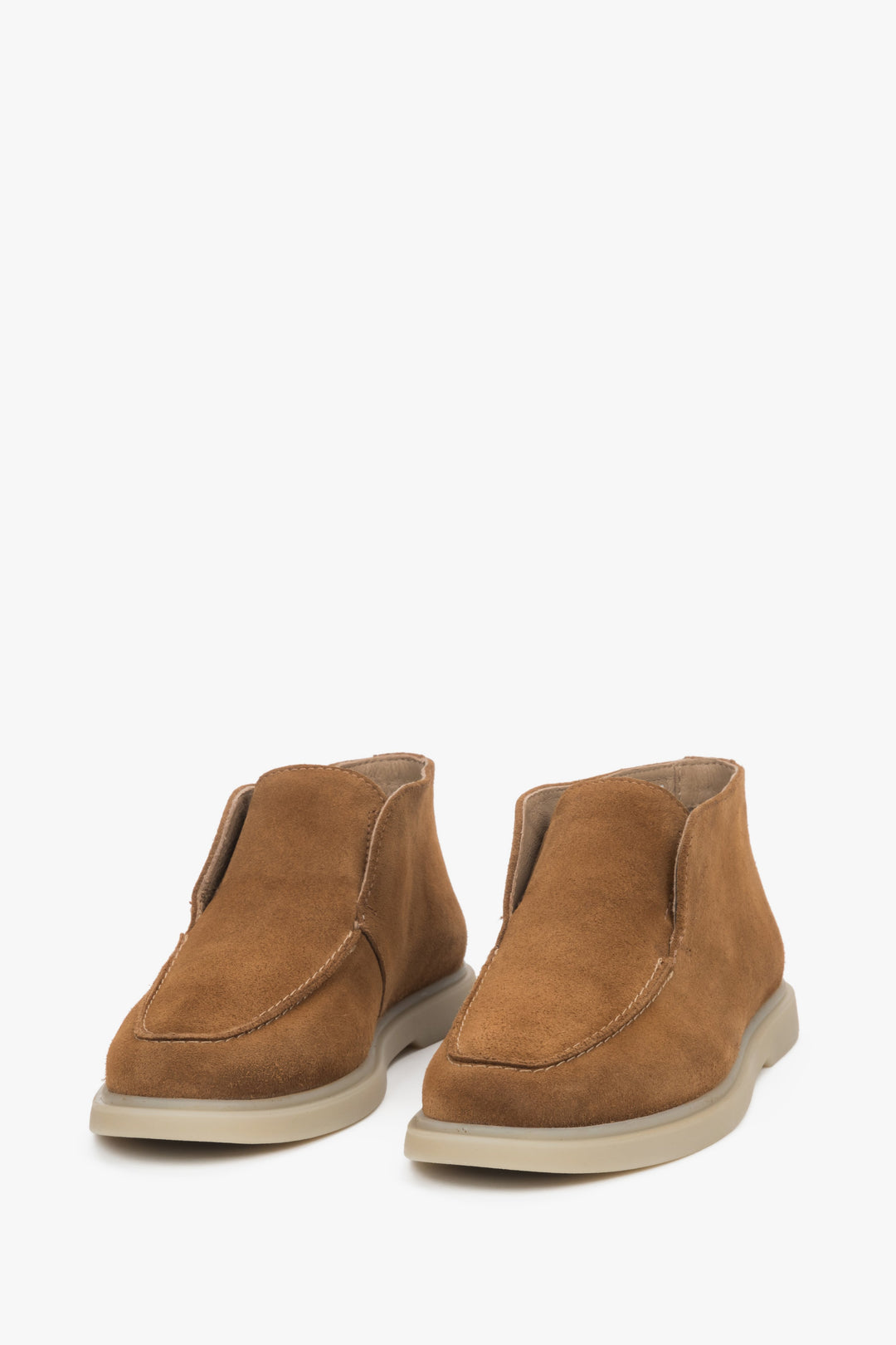 Brown Women’s High Velour Loafers Estro.