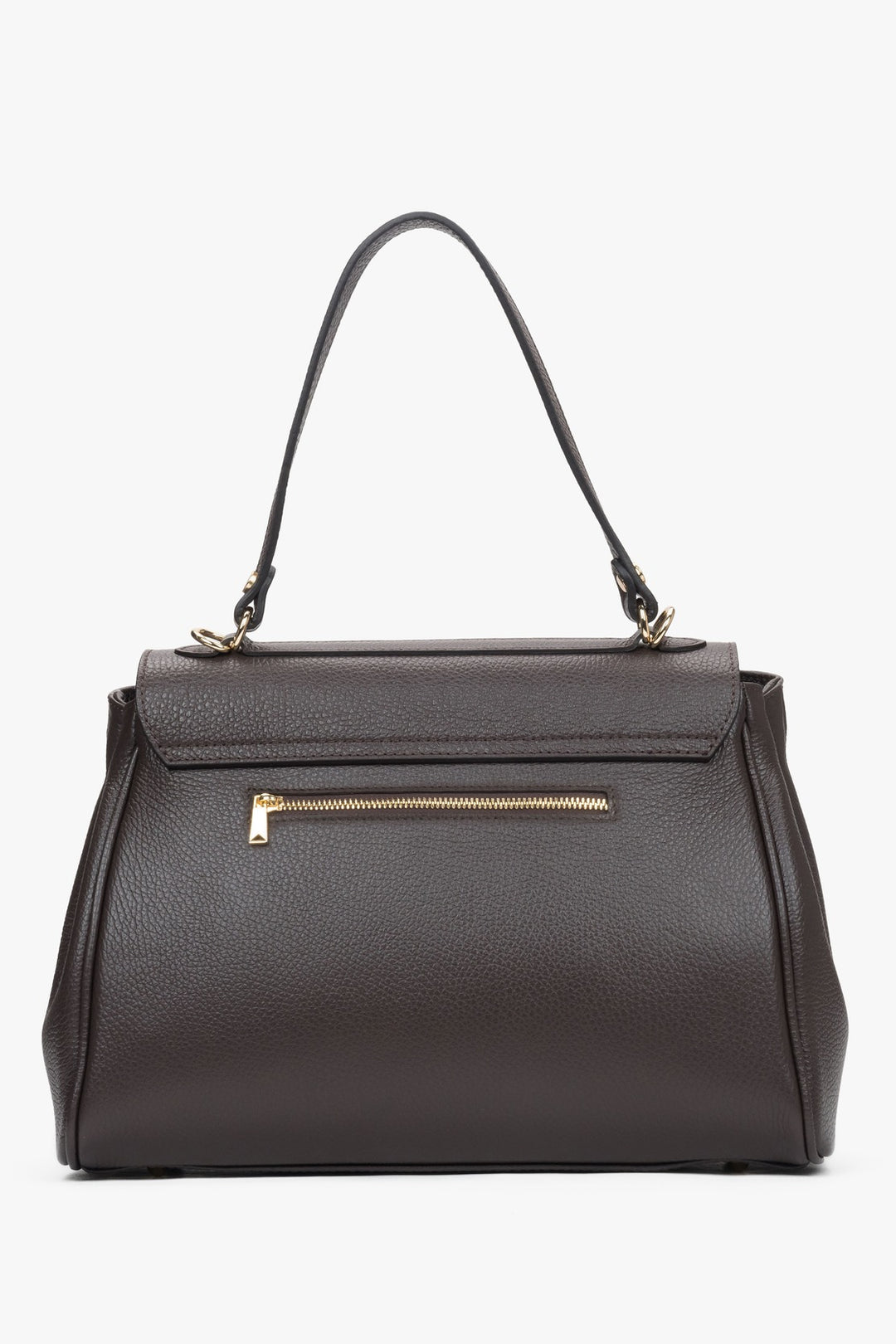 Women's Dark Brown Satchel Handbag by Estro.