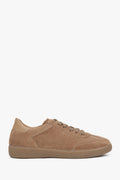 Women's Brown Sneakers made of Genuine Italian Premium Velour Estro ER00117904.