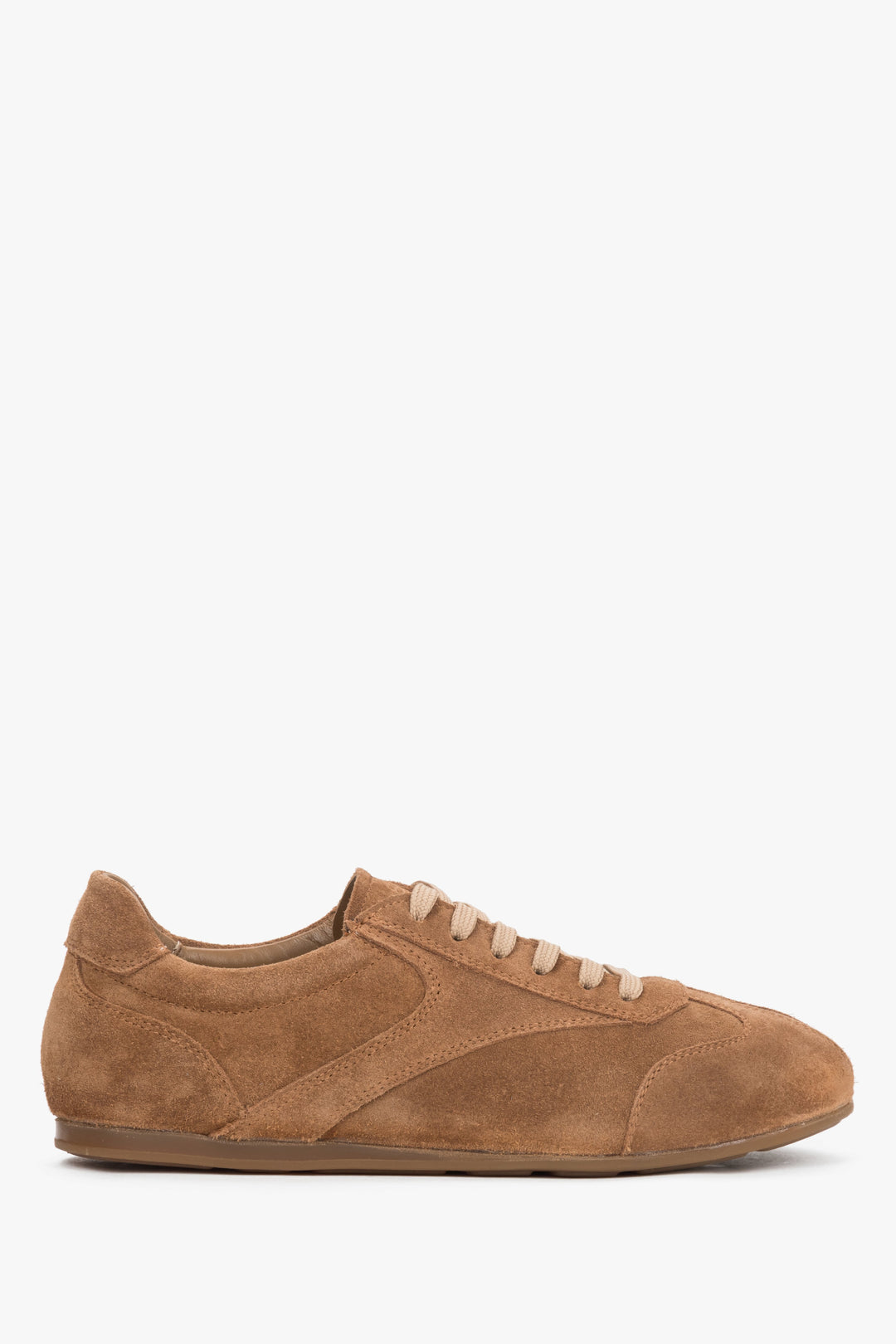 Women's Brown Sneakers in Premium Italian Genuine Velour Estro ER00119617.