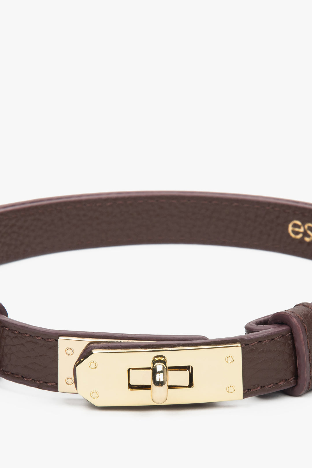 Women's quality Italian leather burgundy belt.