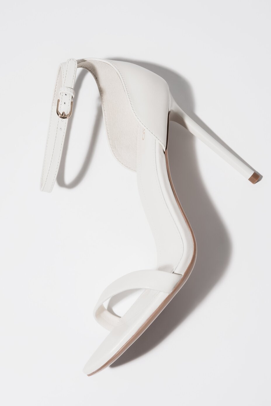 Women's Cream Beige Leather High Heel Sandals Estro ER00119286