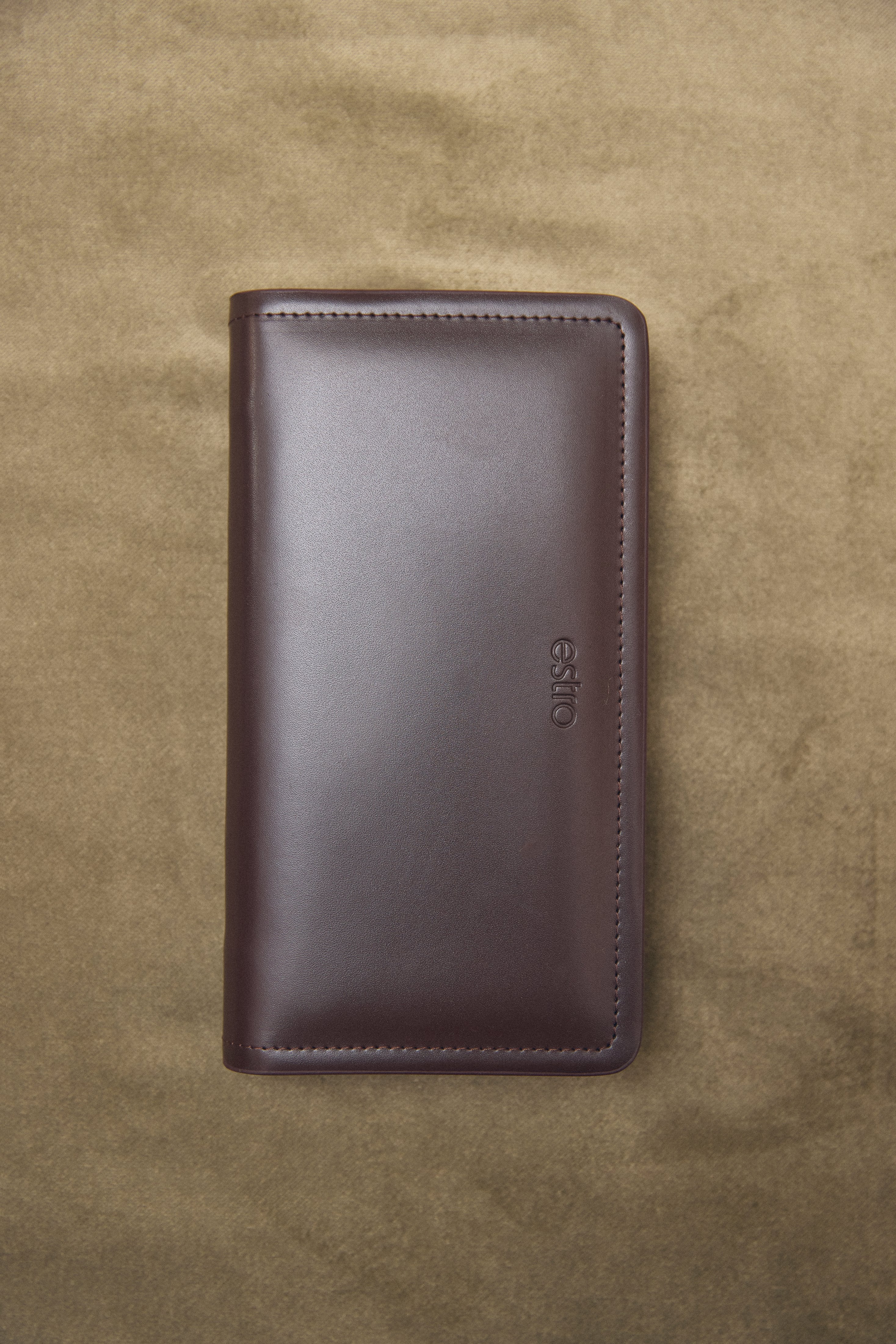 Women’s Dark Brown Continental Wallet made of Genuine Leather Estro ER00118321.