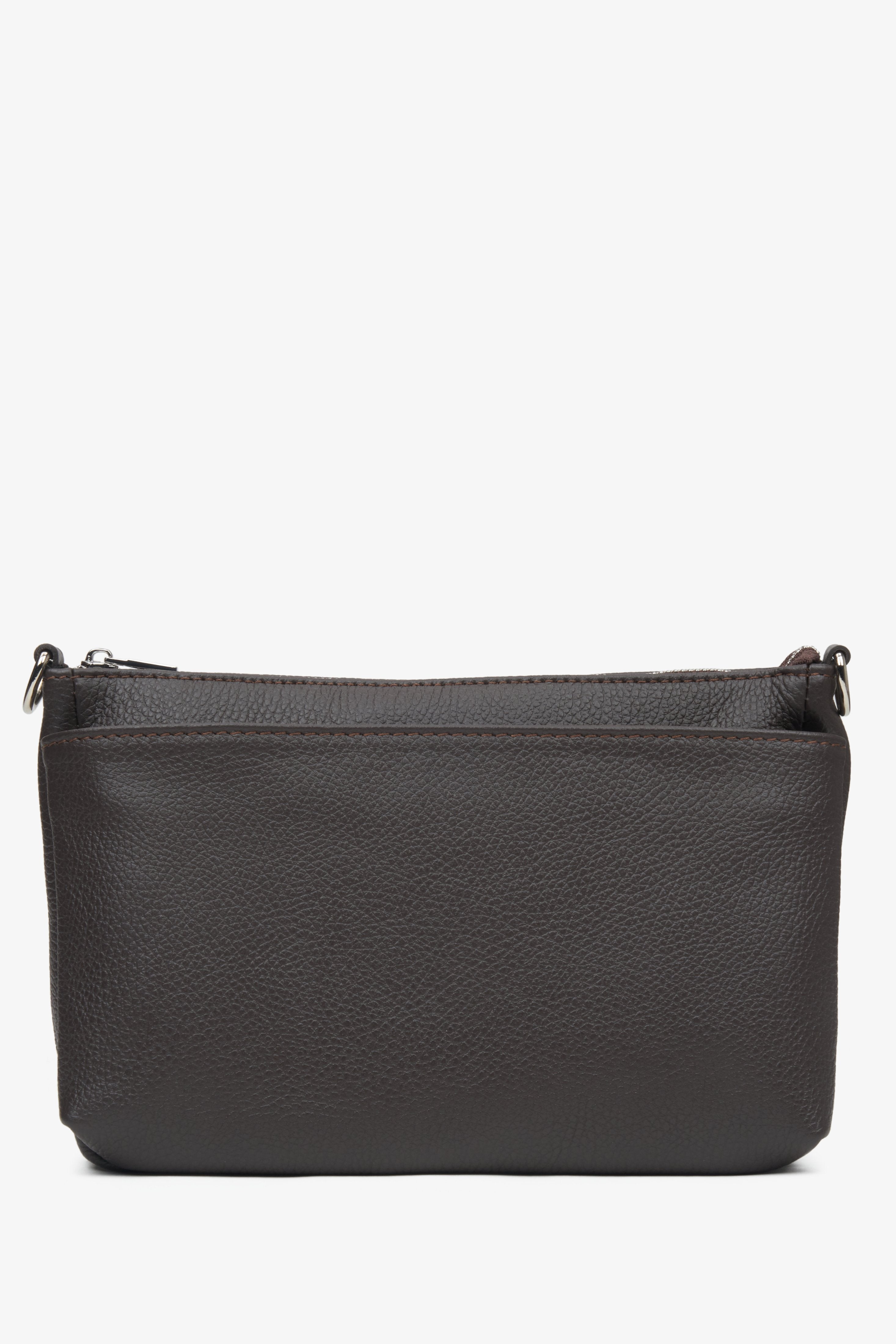 Dark Brown Crossbody Bag for Women Made with Premium Italian Leather Estro.