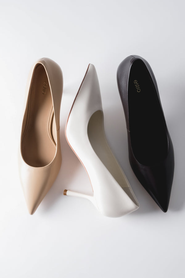 Women's Genuine Leather High Heels by Estro – Three Colors Comparison
