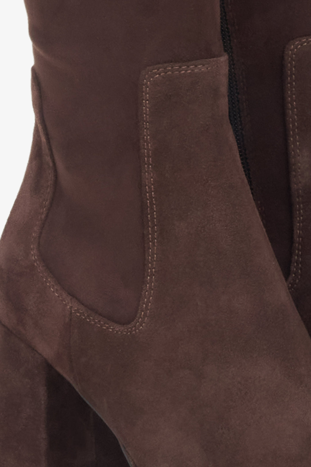 Finished with exquisite detailing — the flexible shaft and subtle stitching highlight the luxurious texture of natural velour.