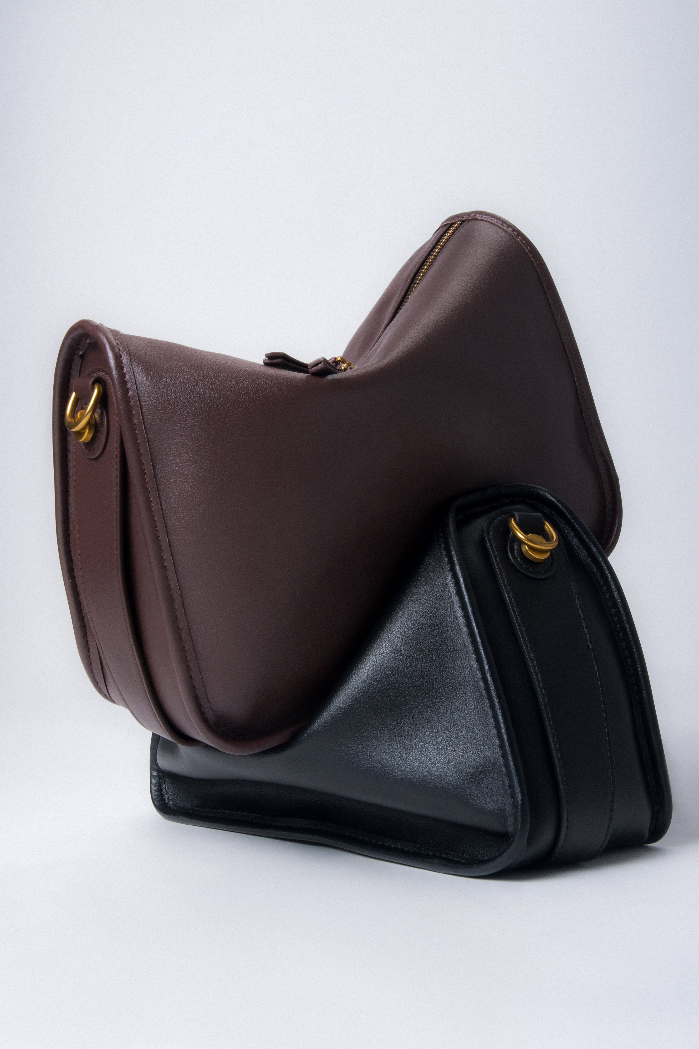 Leather women’s handbags by Estro – color comparison.