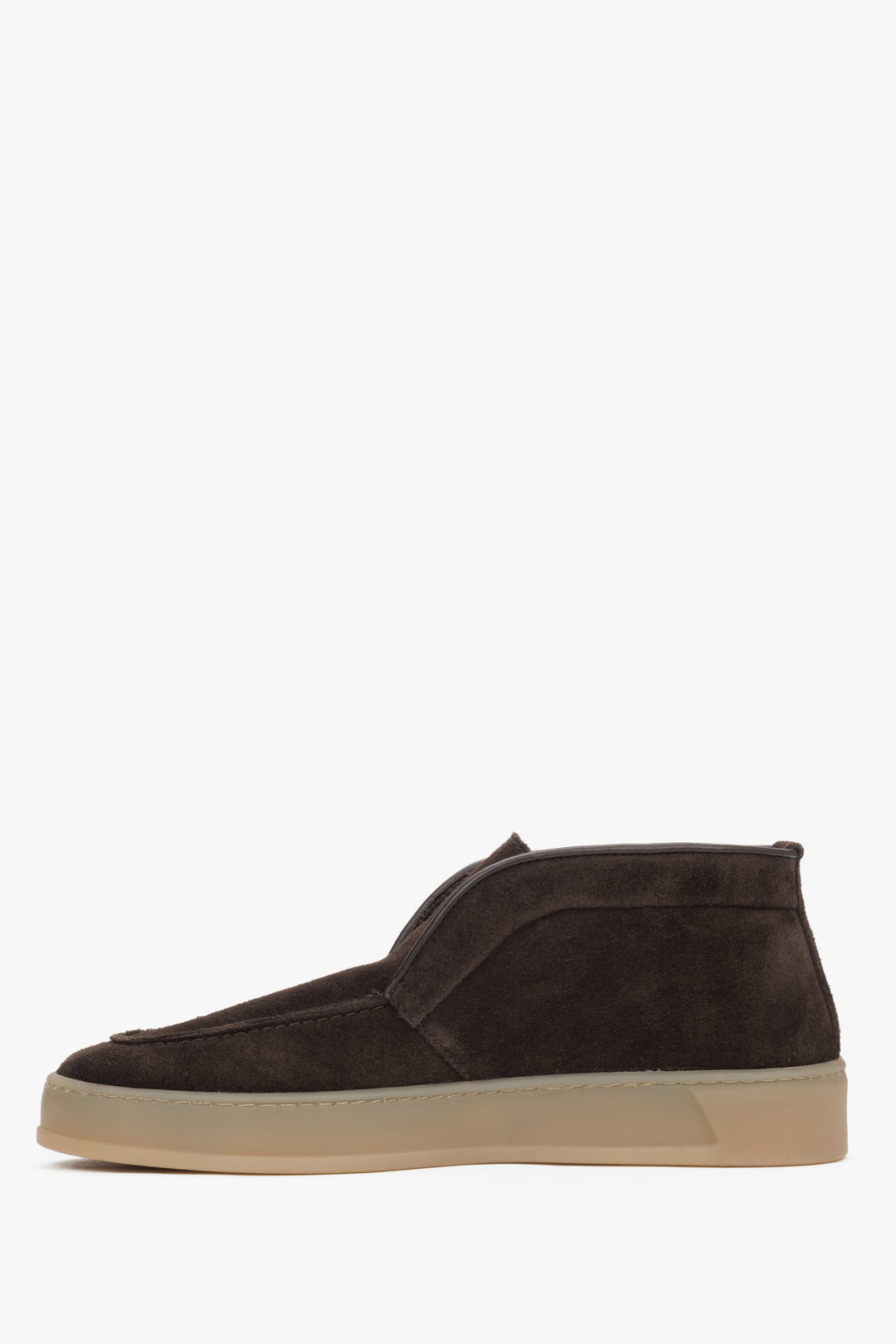 Estro ER00118120 Women's Loafers, Dark Brown, High-Top, Made of Genuine Italian Premium Velour.