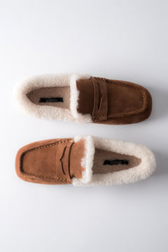 Women's warm velour loafers Estro - color comparison.