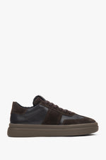 Women's Dark Brown Winter Low-Top Sneakers with Fur Lining Estro ER00116690.