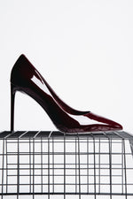 Women's Dark Burgundy High Heels Pumps made of Genuine Patent Leather Estro ER00120684.