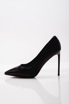 Red Burgundy Women's Stilettos in Genuine Patent Leather Estro.