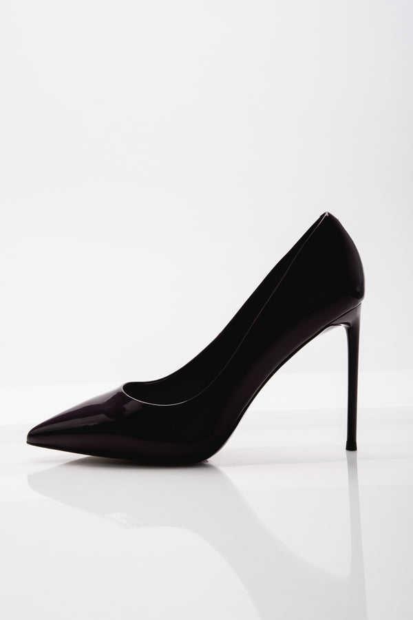 Red Burgundy Women's Stilettos in Genuine Patent Leather Estro.