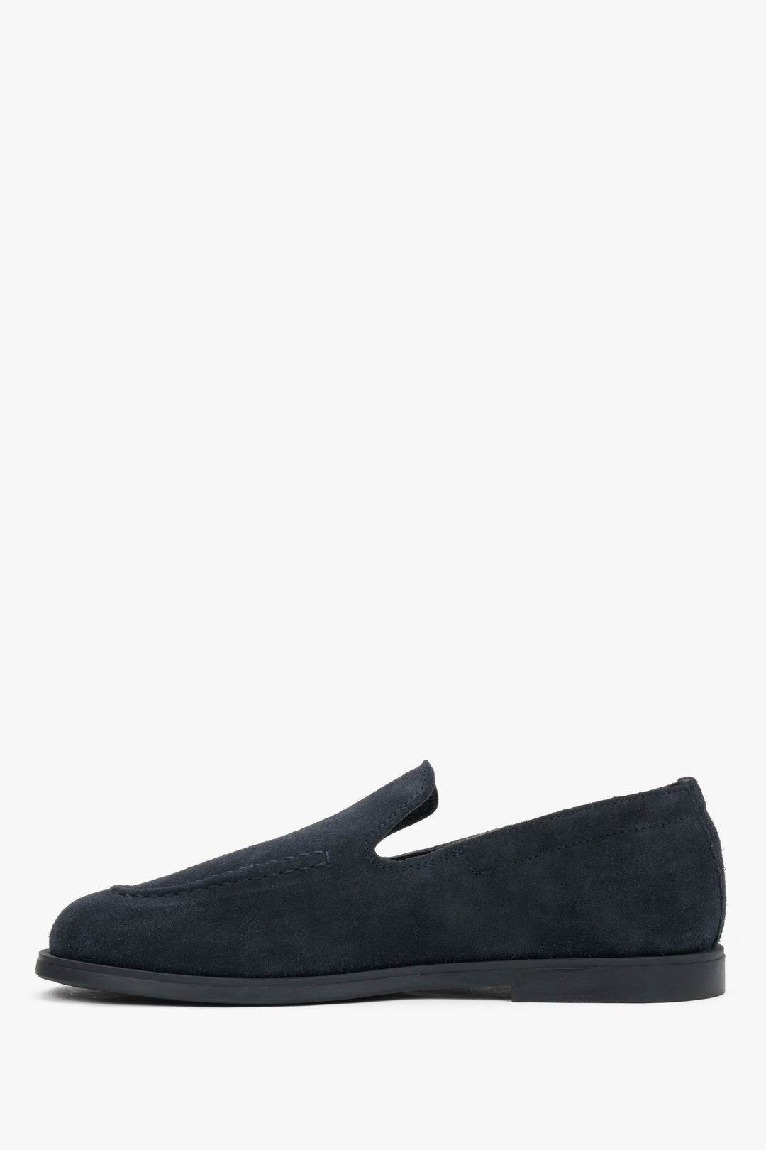 Close-up detail of the premium dark grey Italian velour and meticulous craftsmanship.
