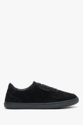 Women's Flexible Black Genuine Velour Barefoot Sneakers Estro ER00120419.