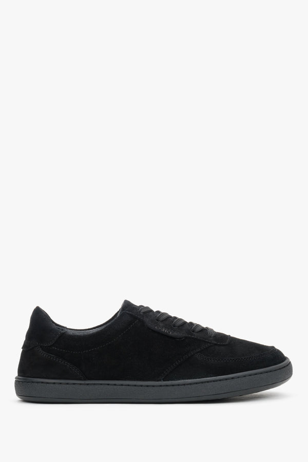 Women's Flexible Black Genuine Velour Barefoot Sneakers Estro ER00120419.