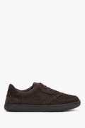 Women's Flexible Dark Brown Natural Velour Barefoot Sneakers Estro ER00120470.