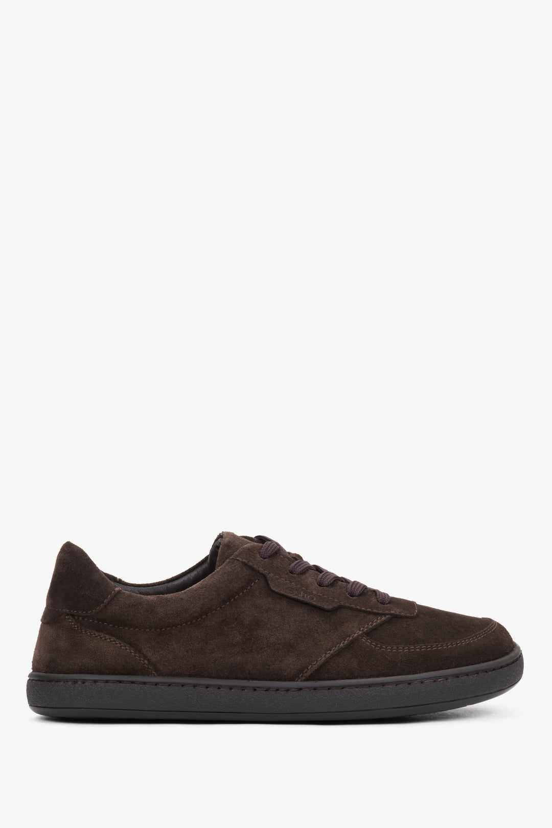 Women's Flexible Dark Brown Natural Velour Barefoot Sneakers Estro ER00120470.