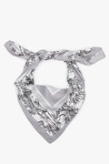 Women’s Grey and White Scarf with a Jungle Motif Estro ER00119879.