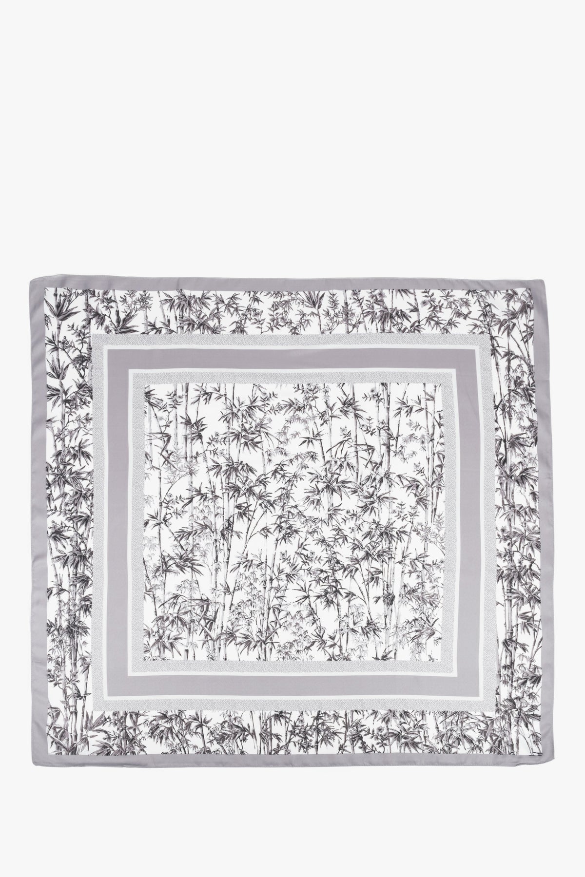 Women’s grey-and-white jungle-print scarf by Estro.