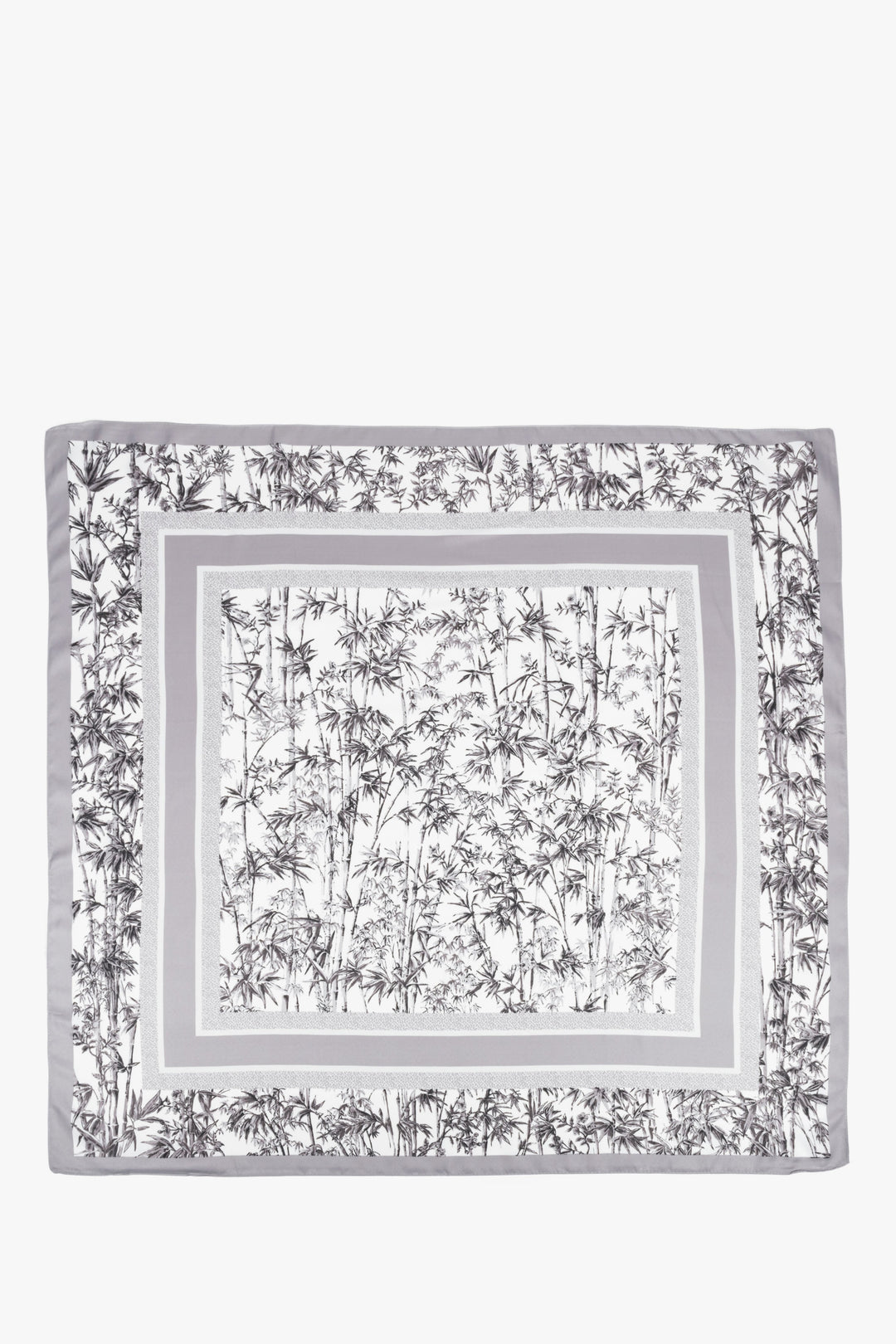 Women’s grey-and-white jungle-print scarf by Estro.