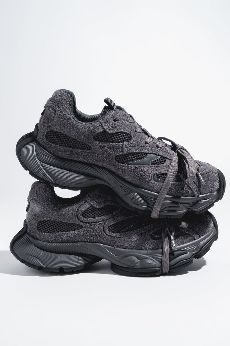 Women's Grey Soft Velour Sneakers on a Flexible Platform ES8 ER00120360.