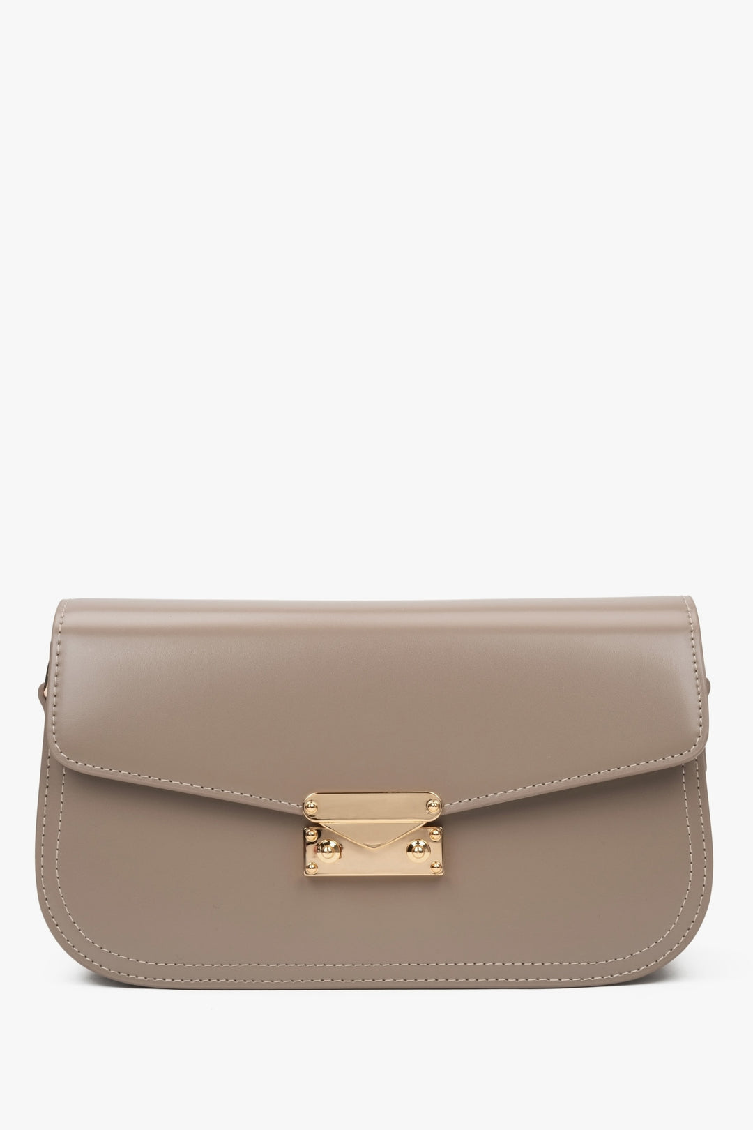 Women's Beige Shoulder Bag made of Genuine Leather Estro ER00116839.